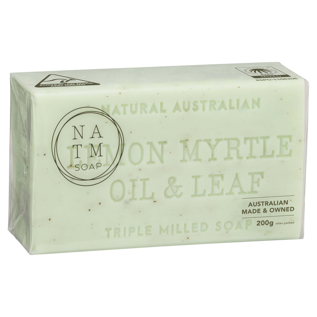 Lemon Myrtle Oil & Leaf Soap 200g