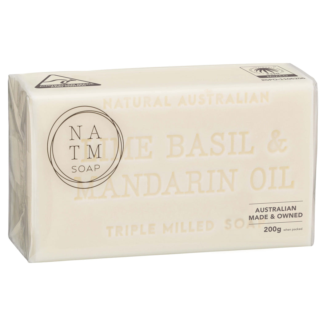 Lime, Basil & Mandarin Oil Soap 200g