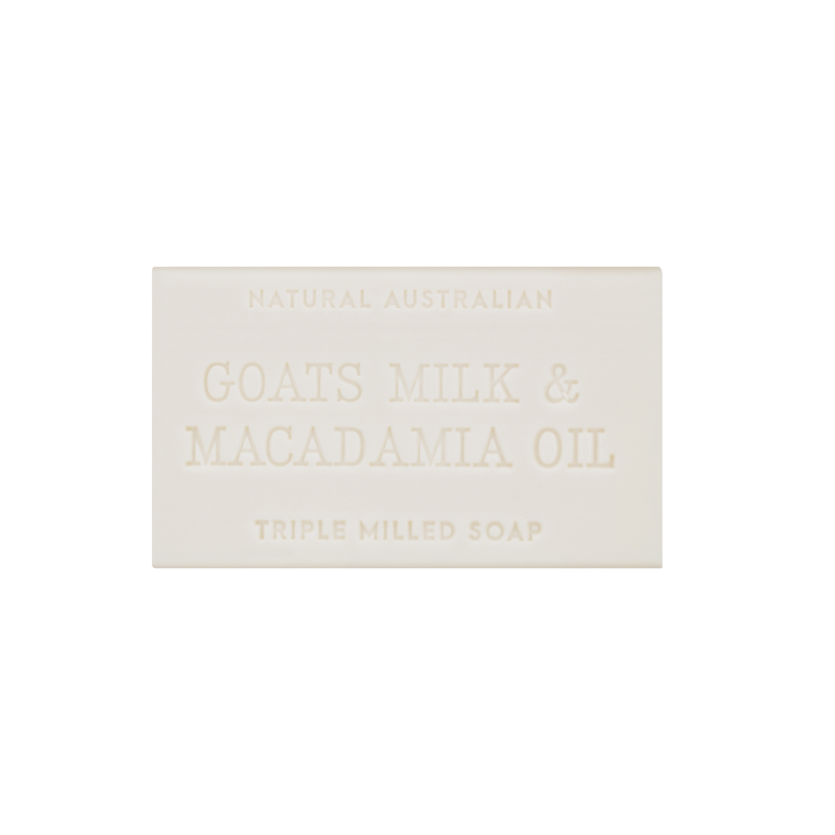 Goats Milk And Macadamia Oil Soap 100g Natural Australian Triple Milled