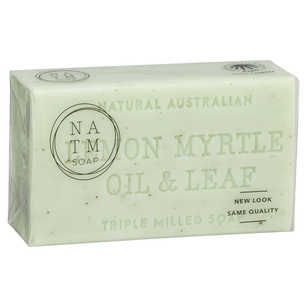 Lemon Myrtle Oil and Leaf 200g australian triple milled soap