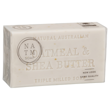 oatmeal and shea butter 200g australian triple milled soap bar