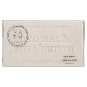 oatmeal and shea butter 200g australian triple milled soap bar