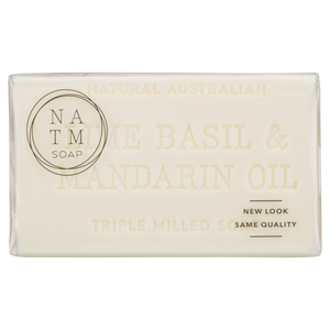 lime, basil and mandarin oil 200g australian triple milled soap bar