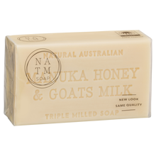 manuka honey and goats milk 200g australian triple milled soap bar