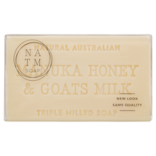 manuka honey and goats milk 200g australian triple milled soap bar