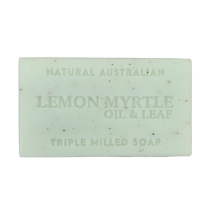 lemon myrtle oil and leaf 100g soap